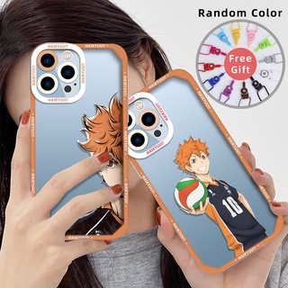 เคสซิลิโคนนิ่ม พิมพ์ลายอนิเมะ Haikyuu สําหรับ iPhone 13 Pro Max 11 12 lphone SE 2022 7 8 Plus