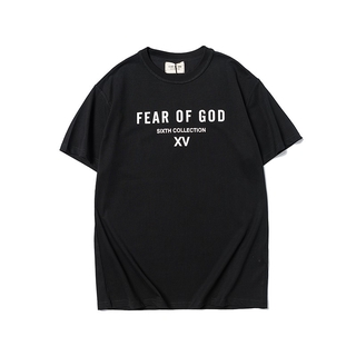 เสื้อยืด พิมพ์ลาย Fear of God sixth collection XV streetwear loos tops tee