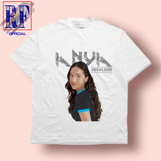 เสื้อยืดโอเวอร์ไซส์เสื้อยืด พิมพ์ลาย ANYA GERALDINE RAP สีดํา สีขาว สําหรับผู้ใหญ่S-3XL