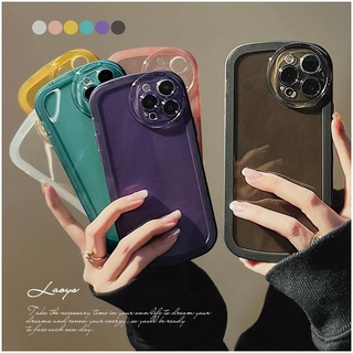 Casing For IPhone 6 6s 7 8 Plus X Xr Xs XsMax 6+ 6s+ 7+ 8+ 12 Mini Clear Simple Airbag Shockproof Multicolor Round Lens Protection Soft Phone Case Full Back Cover 1NKS 01