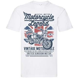 Hip Hop Outstreet Wear Motorcycle Legend Creative Inspire Men Casual Tshirts