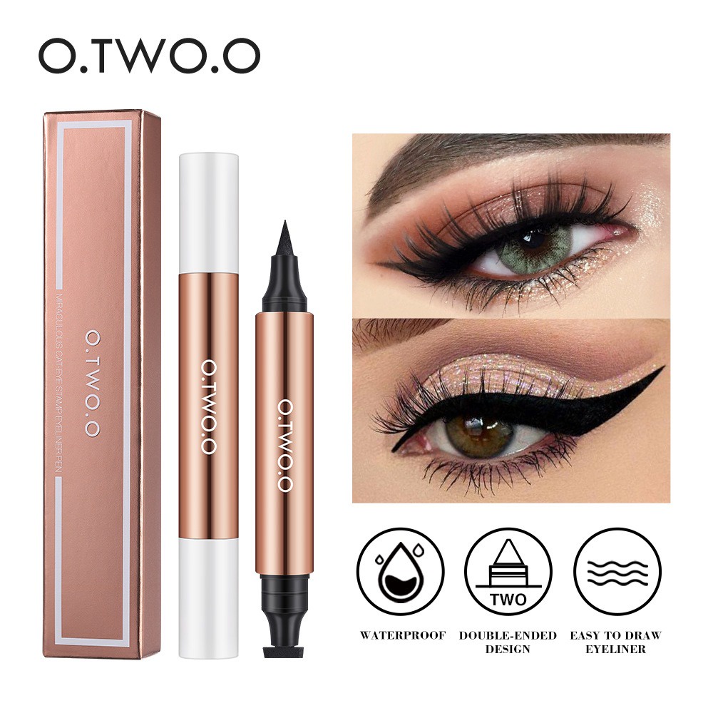 otwoo-ดินสออายไลเนอร์แบบสองหัวกันน้ําติดทนนาน-อายไลน์เนอร์-eyeliner-ดินสอเขียนขอบตา-อินไลน์เนอร์-เขียนขอบตา