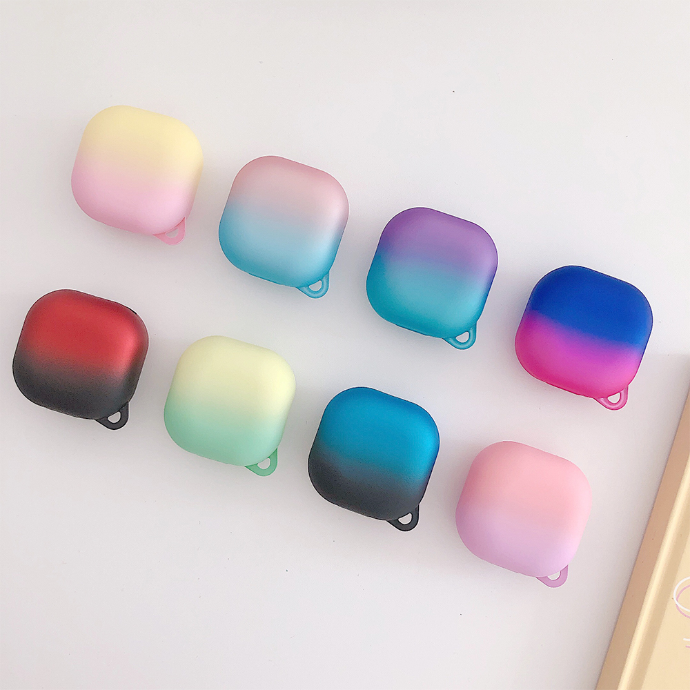 ภาพสินค้าSamsung กรณี ไล่ระดับสี เคสฮาร์ดพีซี ปลอกหุ้มหูฟังไร้สายสำหรับ Samsung Galaxy Buds/Plus/Live/buds pro/Buds 2 จากร้าน yizhongtrade.th บน Shopee ภาพที่ 5