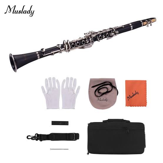 คาริเน็ต-pietro-muslady-clarinet-คาริเน็ต-พร้อมกระเป๋าเก็บอย่างดี-สีดํา-เสียงกังวาล-แข็งแรง