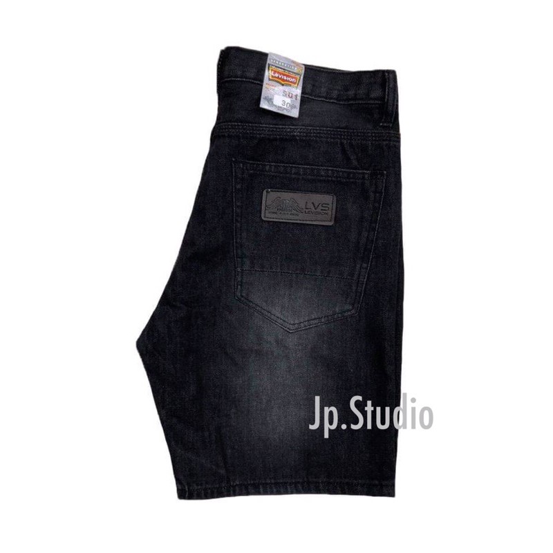 ภาพสินค้าJp.Studio Shorts mens กางเกงยีนส์ขาสั้นชายสีดำฟอก แต่งขาดเซอร์ เอว 28-38 จากร้าน jp.1989 บน Shopee ภาพที่ 2