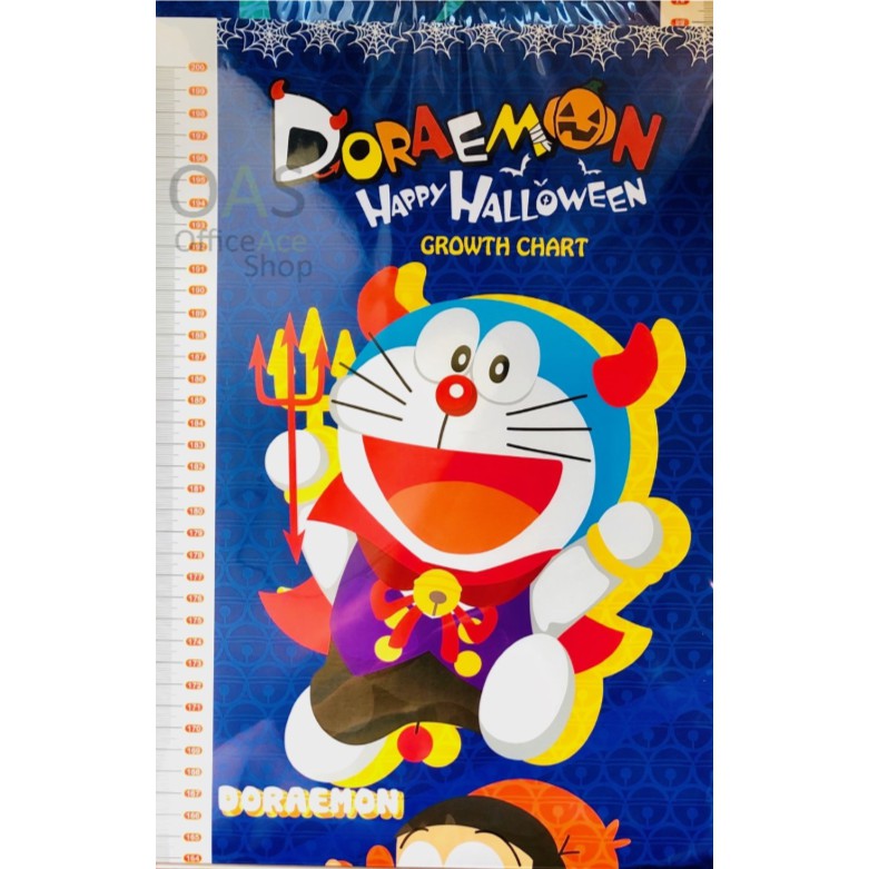 วรรณาบุ๊คส์ Doraemon Holloween Growth Chart ที่วัดส่วนสูงหนูน้อย โดเร ...