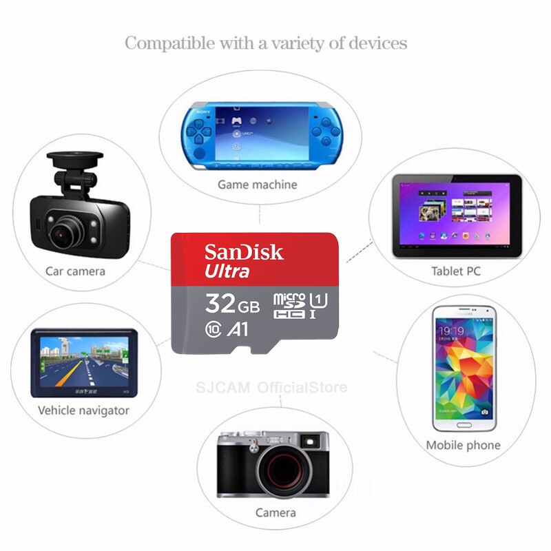 ภาพสินค้าSanDisk Ultra Micro SD Card SDHC 32GB Class10 120MB/s A1 (SDSQUA4-032G-GN6MN) เมมโมรี่การ์ด โทรศัพท์ มือถือ ประกัน Synnex 10 ปี จากร้าน sjcam_officialstore บน Shopee ภาพที่ 5