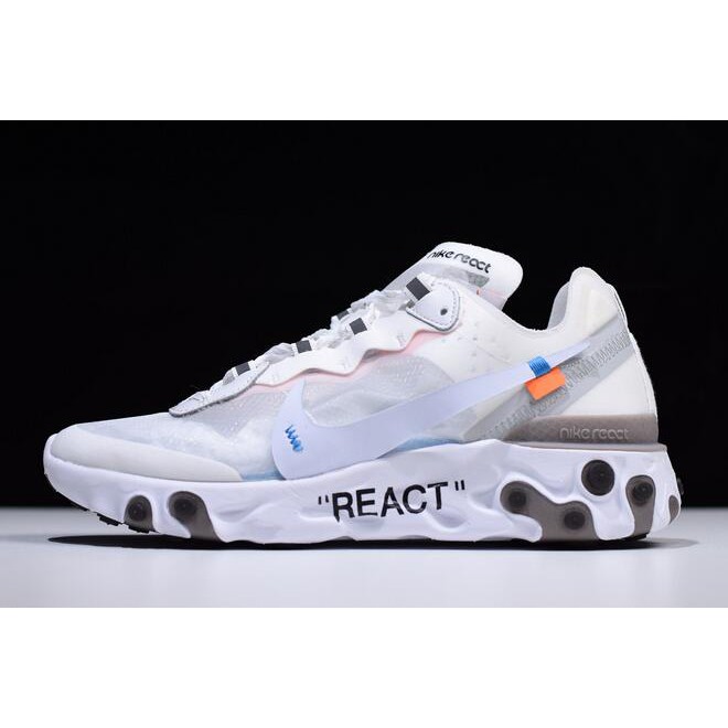 inestable confesar crucero ราคาถูกOff-White x Undercover x Nike React Element 87 men's and women's  comfortable casual fashion running shoes AQ0068- | Shopee Thailand
