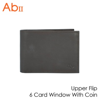 [Albedo] Upper Flip 6 Card Window With Coin กระเป๋าสตางค์/กระเป๋าเงิน/กระเป๋าใส่บัตร ยี่ห้อ AbII - A2DD00599