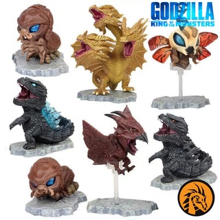 🔥พร้อมส่ง ครบชุด 7 ตัว🔥โมเดล ก็อตซิลล่า Godzilla ขนาด 3-9 ซม. เกรดพรีเมี่ยม งานสวยมาก น่ารัก น่าสะสมสุดๆครับผม❤