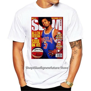 TSHIRTฝ้ายใหม่ เสื้อยืด พิมพ์ลาย Allen Iverson Slam Cover Ai Tee Pocoal34Nlnclp57s-5xl