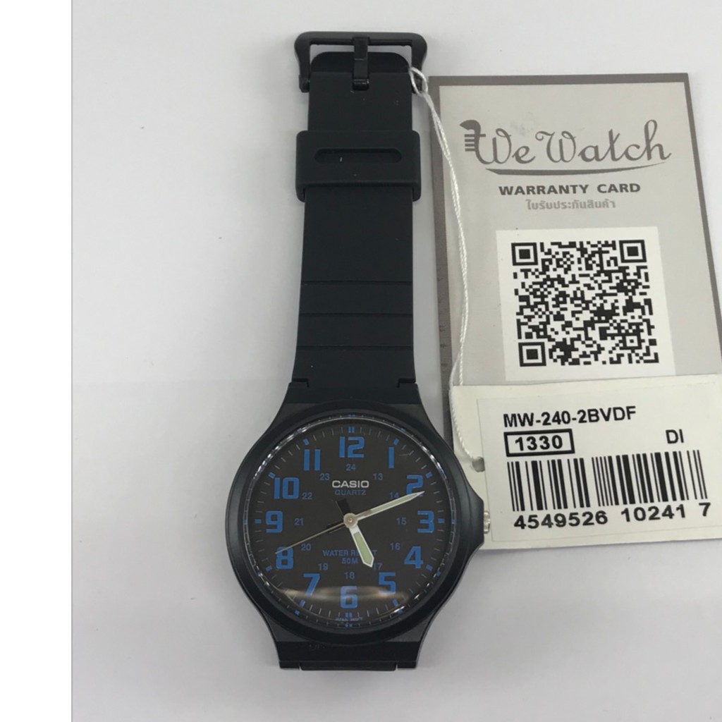 ภาพสินค้าCASIO % รุ่น MW-240 นาฬิกาข้อมือผู้ชาย ขนาดใหญ่ กล่องและใบรับประกัน 1ปี MW240 จากร้าน wewatchs บน Shopee ภาพที่ 4