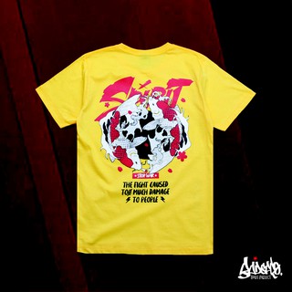 Just Say Bad  ® เสื้อยืด รุ่น Fish Japan สีเหลือง ผู้ชาย ผู้หญิง S M L XL XXL