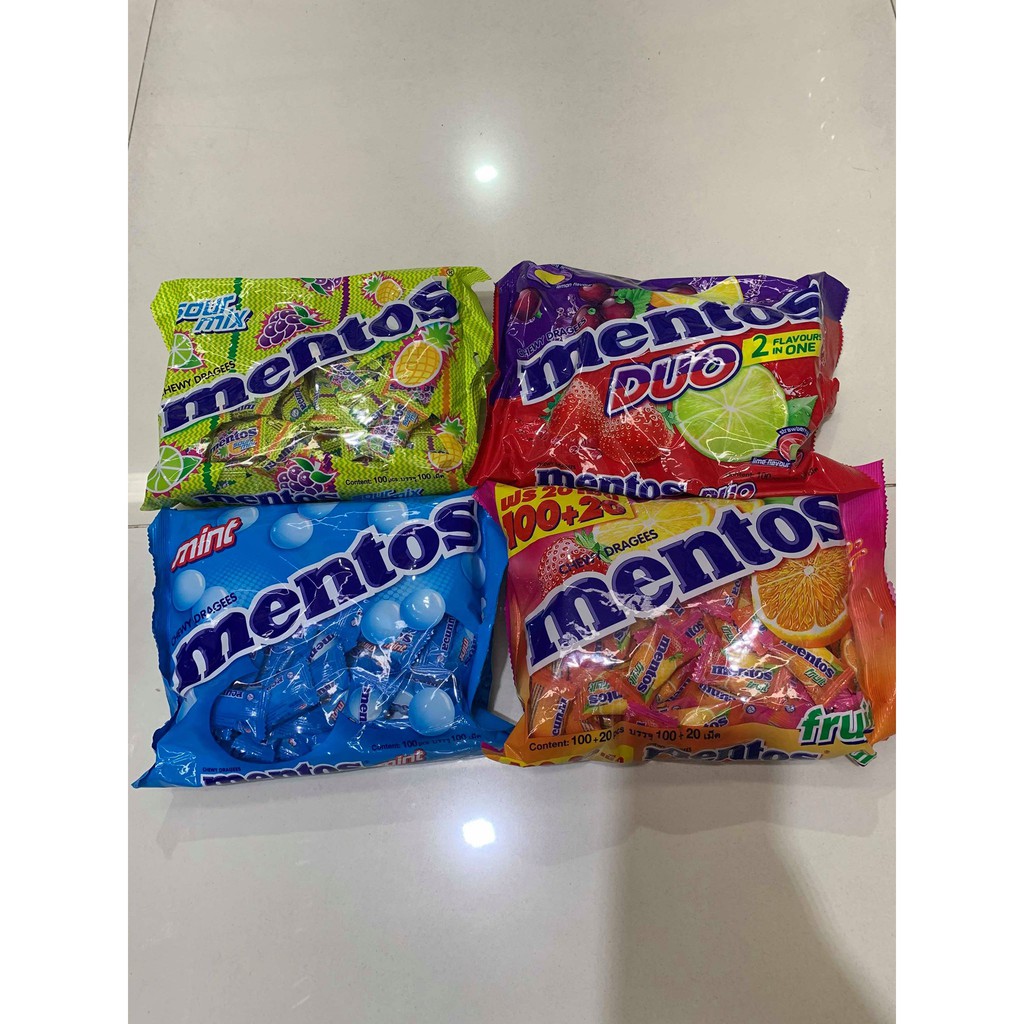 mentos-เมนทอส-ลูกอม-หลากรส-100-เม็ด-มีให้เลือก-4-แบบ