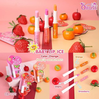 สินค้า ลิปมันเปลี่ยนสีObuse Baby Lip Ice Color Change