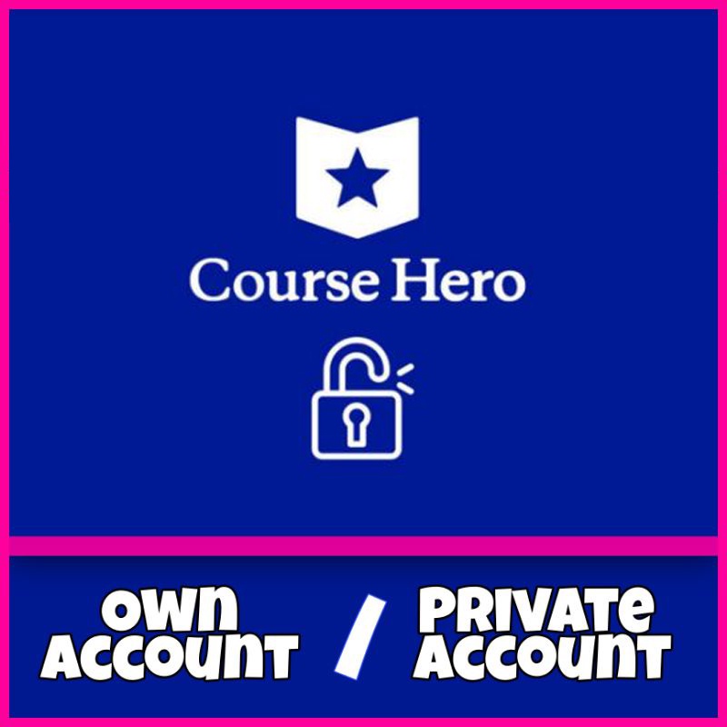 ภาพหน้าปกสินค้าCourseHero Course Hero Private Account