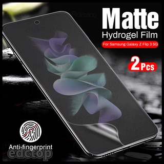 2pcs matte hydrogel film for samsung galaxy zflip3 z flip3 flip 3 zflip 3 5g frosted screen protectors