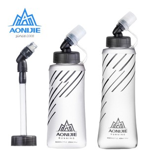 AONIJIE SD21 Soft Flask พับได้ 250ml 420ml ขวดน้ำแบบใสสำหรับวิ่งมาราธอนปั่นจักรยาน Trail