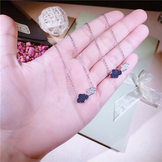 สร้อยคอ สร้อยแฟชั่น สร้อย เมฆ Blue Cloud Crystal คริสตัล CZ ชุบทองคำขาว สร้อยเมฆ สร้อยคอแฟชั่น Platinum ❤ สินค้าพร้อมส่ง