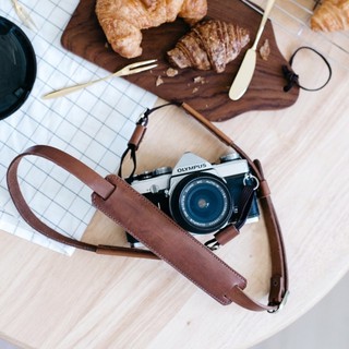 สายกล้อง - A01 Darkbrown camera strap สายคล้องกล้อง