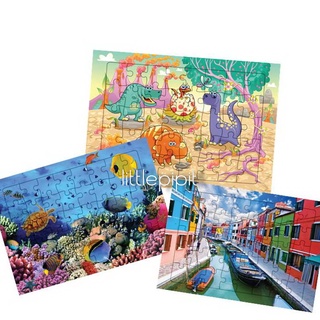 ๋๋Jigsaw Puzzle จิ๊กซอว์ 40 ชิ้น พร้อมถาดรอง