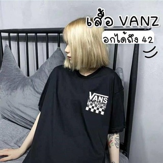 #พร้อมส่ง  ขายคู่  2 ตัว   เสื้อยืด VANS   ฮิตติดตลอดชัวร์     ใส่ได้ทั้งหญิงขายค่ะ  ขนาด   อก 32-42