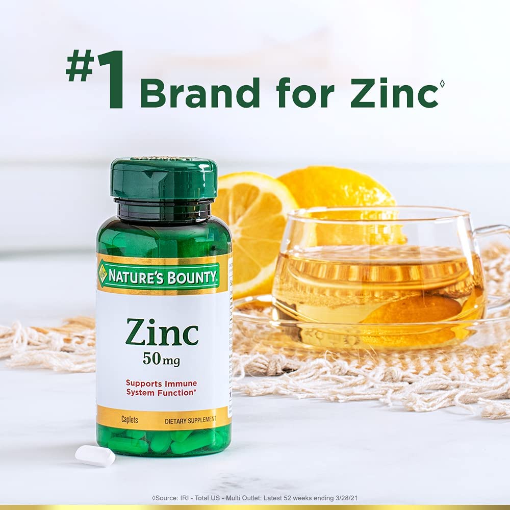 ภาพสินค้านำเข้า  *พร้อมส่ง* Nature's Bounty Zinc 50 mg 100 Caplets พรัอมส่งภายใน 24 ชม จากร้าน ntdinfinity บน Shopee ภาพที่ 2