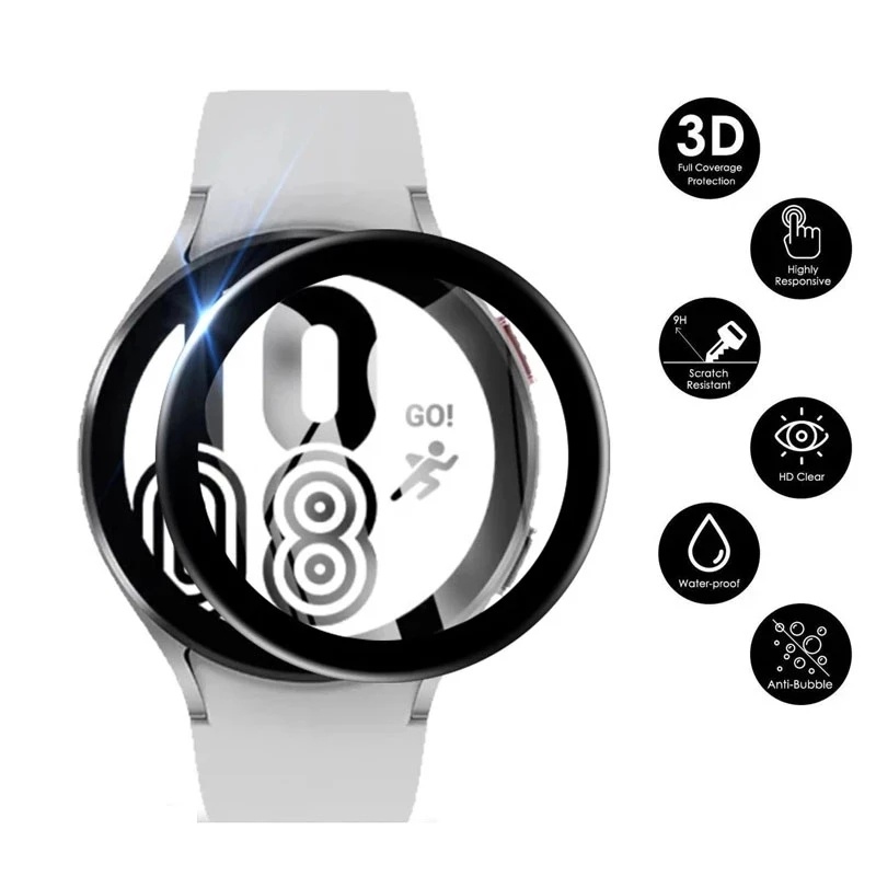 ภาพหน้าปกสินค้าฟิล์มกันรอยหน้าจอ 3D สําหรับ Samsung Galaxy Watch 4 40 มม. 44 มม. จากร้าน tongjia.th บน Shopee