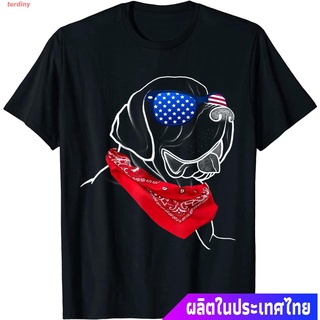terdiny เสื้อยืดกีฬา America Proud European Great Dane With American Flag T-Shirt Mens Womens T-shirts