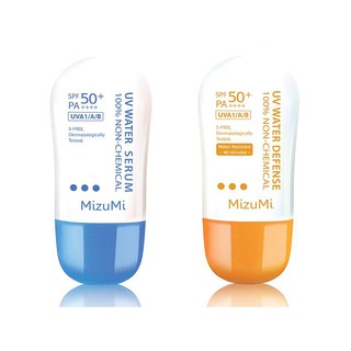 ภาพขนาดย่อของสินค้าค่าส่งถูก แท้ ล็อตใหม่ล่าสุด  MizuMi UV Water Serum & UV Water Defense ครีมกันแดด 40 g