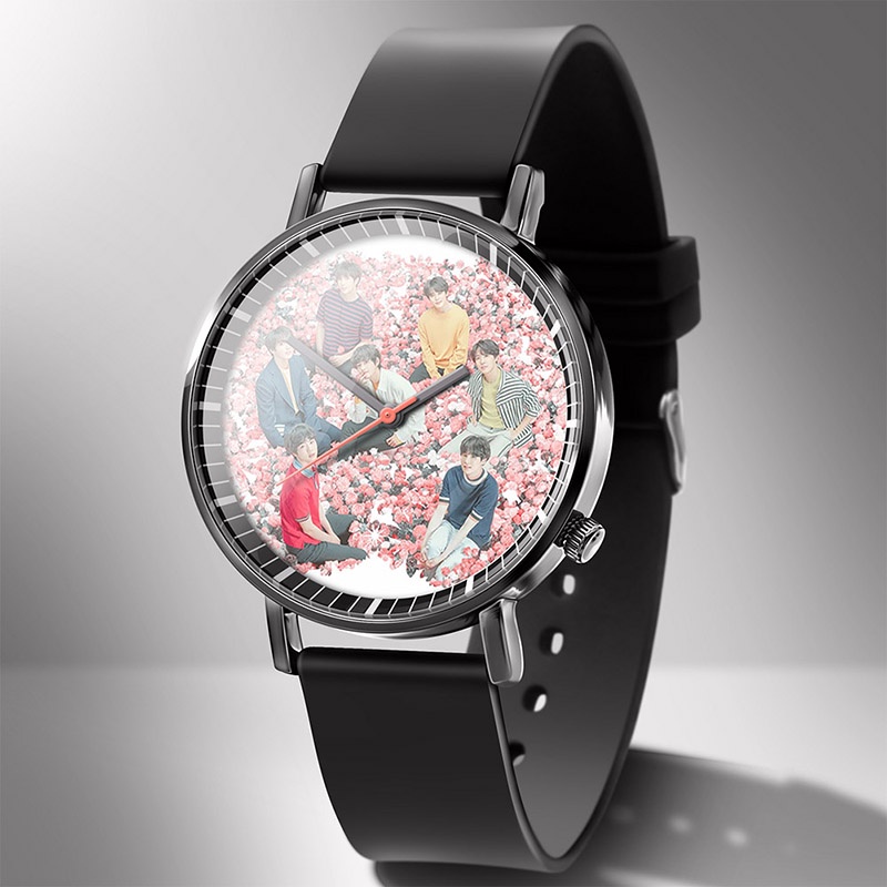 ภาพหน้าปกสินค้าแฟชั่น 2020 นาฬิกาข้อมือควอตซ์อะนาล็อก Bts สําหรับผู้หญิง จากร้าน dungao725.th บน Shopee