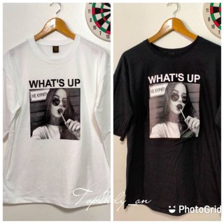 NEW!! เสื้อยืด​Oversize​ สกรีนลาย​Whst Up สวยน่ารักมากๆ