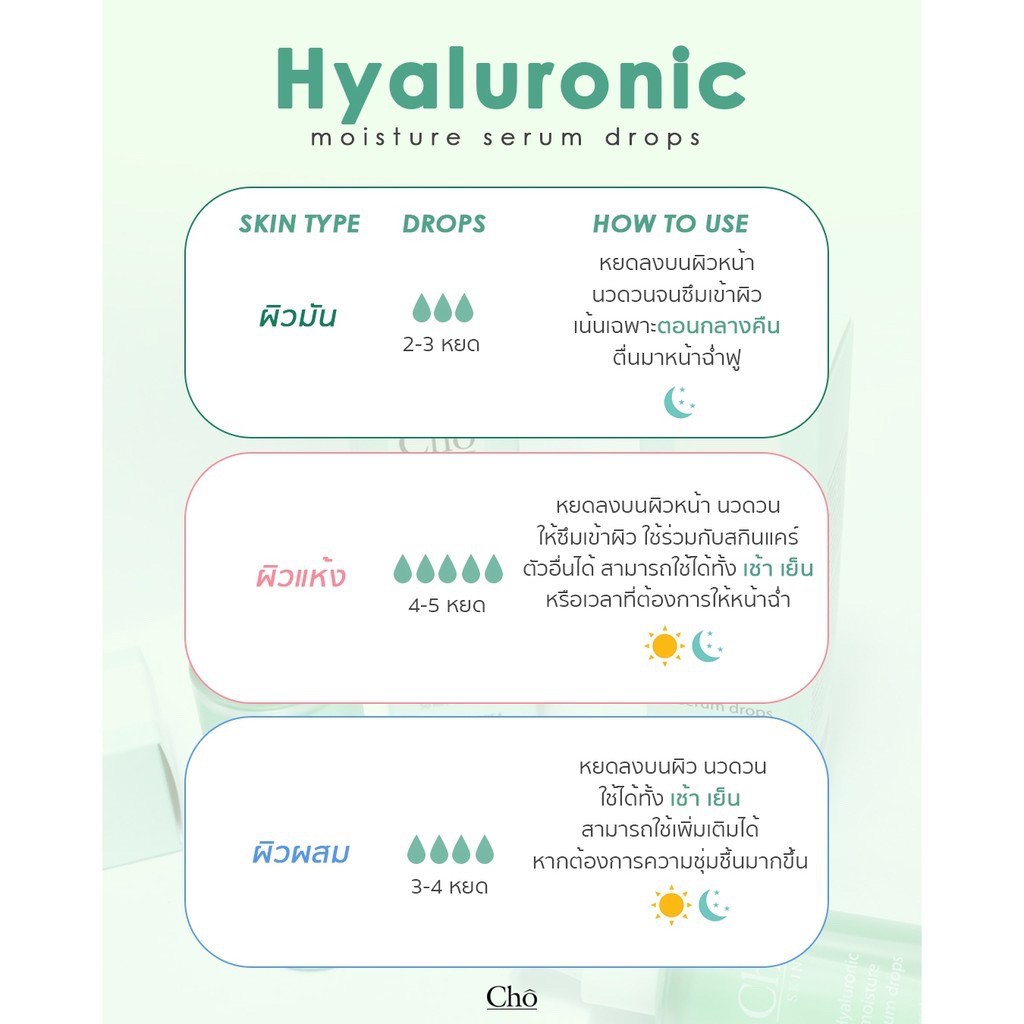 beauty-siam-แท้ทั้งร้าน-แบ่งขาย-cho-hyaluronic-moisture-serum-drops-โชเซรั่ม