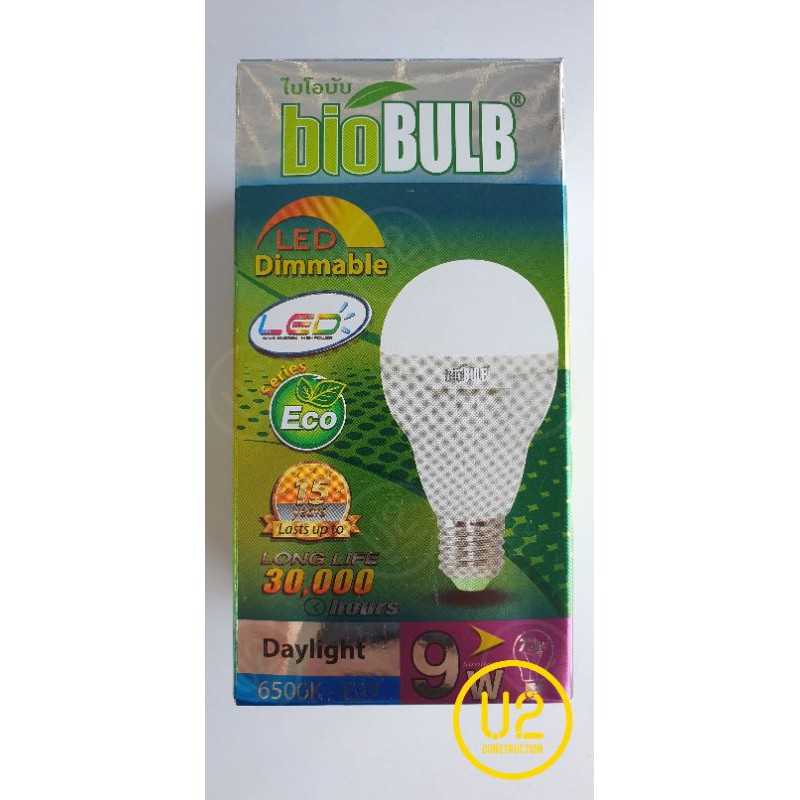 Bio LED Dimmer 9W Daylight (หลอดไฟแอลอีดี ชนิดหรี่ไฟได้ - แสงขาว ...