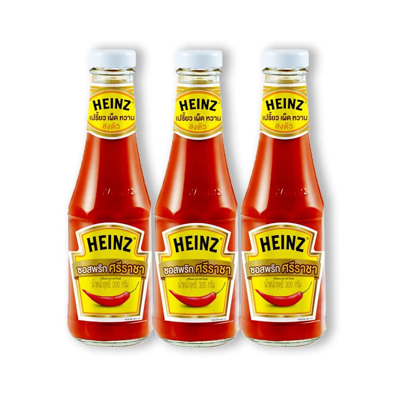 X 3 ขวด Heinz Sriracha Chili Sauce 300g ไฮนซ์ซอสพริกศรีราชา Shopee