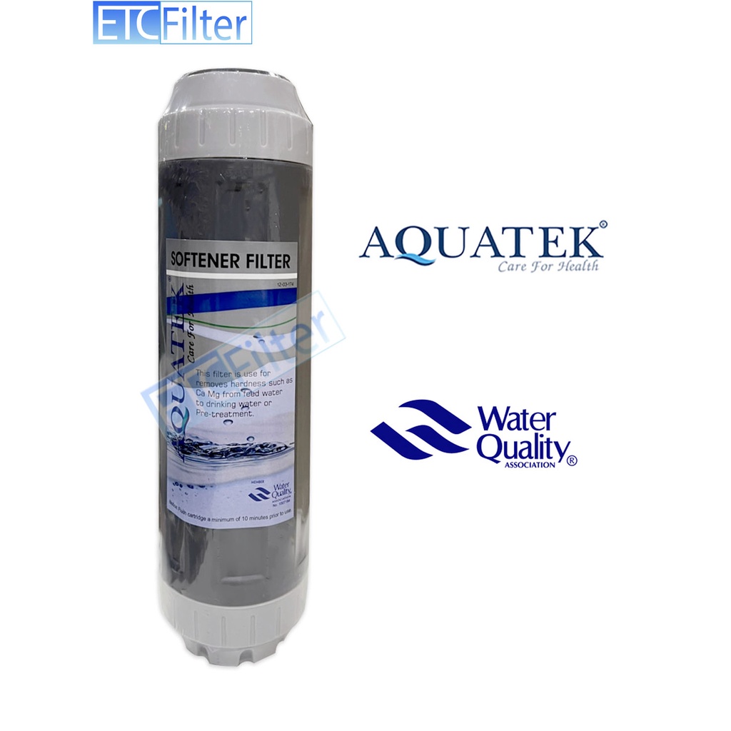 ภาพหน้าปกสินค้าไส้กรอง Resin Filter ของ Aquatek USA ขนาด 10 นิ้ว แท้ 100% จากร้าน toey_2520 บน Shopee