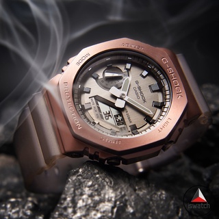 【มาใหม่】Casio G-shock GM-2100MF-5A MIDNIGHT FOG Series นาฬิกาข้อมือดิจิทัล อะนาล็อก สายสเตนเลส สไตล์สปอร์ต สําหรับผู้ชาย