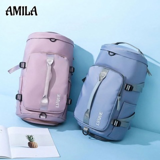 สินค้า AMILA กระเป๋าเป้ของผู้หญิง,กระเป๋าเดินทางสั้นทนทานต่อการฉีกขาดกันน้ำความจุขนาดใหญ่