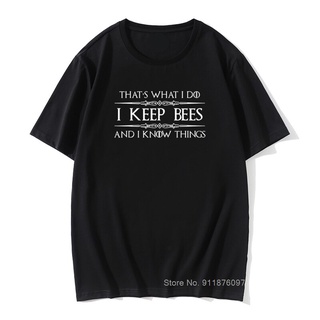 เสื้อยืดแขนสั้น ผ้าฝ้าย พิมพ์ลาย Keep Calm BEEKEEPER Bee Keeper สไตล์วินเทจ แฟชั่นเรโทร