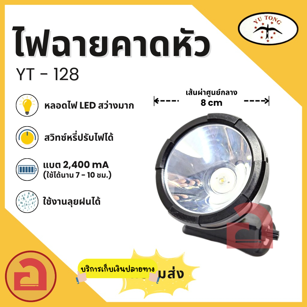 ไฟฉายคาดหัว-yt-128