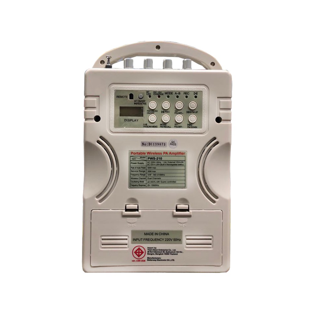 deccon-ตู้ลำโพงเอนกประสงค์-ตู้ช่วยสอน-รุ่น-pws-210utb