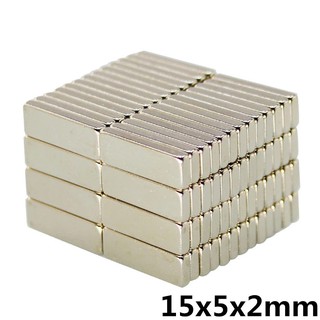 ภาพหน้าปกสินค้า10ชิ้น แม่เหล็ก 15*5*2มิล สี่เหลี่ยม 15x5x2มิล Magnet Neodymium 15*5*2mm แม่เหล็กแรงสูง 15x5x2mm ซึ่งคุณอาจชอบราคาและรีวิวของสินค้านี้