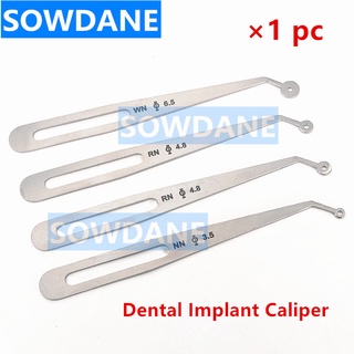1pc Dental Implant Caliper Adjustable Positioning Planning Ruler Interdental Measuring Ruler Implant Diagnosis Ruler Cal