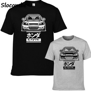 เสื้อใหม่ Honda Civic 6Gen เสื้อบุรุษ M แขนสั้น Sleeve Type-R 6Rd รถ B16 B18 Jdm T Shirt