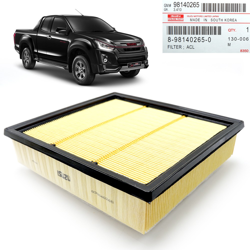 กรองอากาศ-แท้-สี-เหลือง-dmax-isuzu-2-4-ประตู-ปี2012-2018