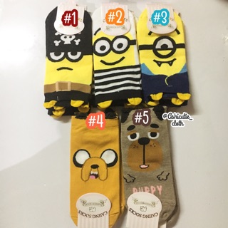 🌈พร้อมส่ง🧦ถุงเท้ามินเนี่ยนและเจค Bmo ไม่มีเก็บปลายทาง🔻อ่านใต้ภาพก่อนสั่ง