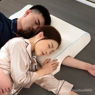 【บลูไดมอนด์】YRHCD New Style Couple Pillow Slow Rebound Memory Pressure Pillow Anti-Hand Paralysis Pillow Duet Protection