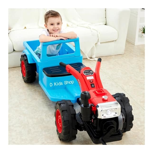 รถแบตเตอรี่เด็ก-รถแทรคเตอร์-รถไถนา-รถอิแต๊ก-รุ่นใหม่ขนาด2มอเตอร์-tractor-no-001