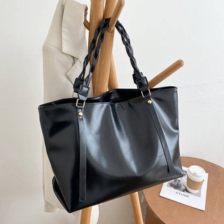 🔥 กระเป๋าสะพายข้าง 🔥 ความจุขนาดใหญ่เวอร์ชั่นเกาหลีของถุง  ใหม่น้ำฤดูใบไม้ร่วงแฟชั่นถักกระเป๋ามือของผู้หญิงกระเป๋าไ