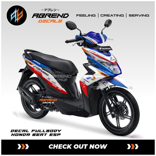 สติกเกอร์รูปลอก ลายรถจักรยานยนต์ Honda Beat Street Mandalika Pertamina